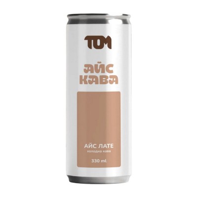 TOM peanut butter Айс Кава (330 ml, айс лате)