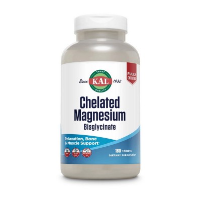 KAL Chelated Magnesium Bisglycinate (180 tab)