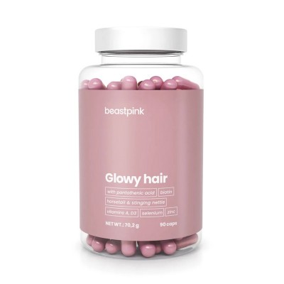 GymBeam Beastpink Glowy Hair (90 caps)