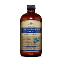 Solgar Calcium Magnesium Citrate with vit D3 (473 ml, natural blueberry)