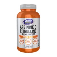 NOW Arginine & Citrulline 500 mg/250 mg (240 veg caps)