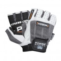 Power System Fitness Gloves White-Grey 2300 (L size)