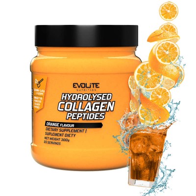 Hydrolysed Collagen Peptides (300 g, orange)