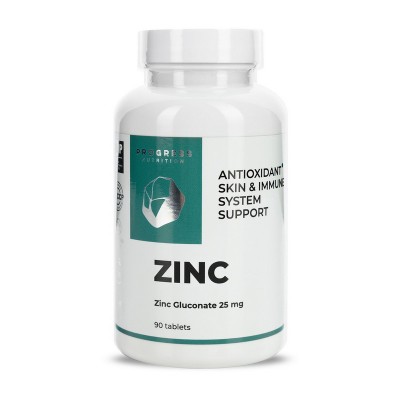 Progress Nutrition Zinc Gluconate 25 mg (90 tab) Progress Nutrition Zinc Gluconate 25 mg (90 tab)