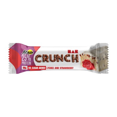 Crunch Bar No Sugar Added (50 g, lychee and strawberry)