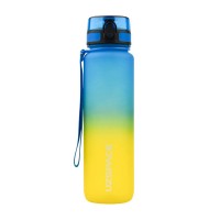 UZSPACE Uzspace Frosted Gradient Waterbottle 3038 (1 L, blue/yellow)