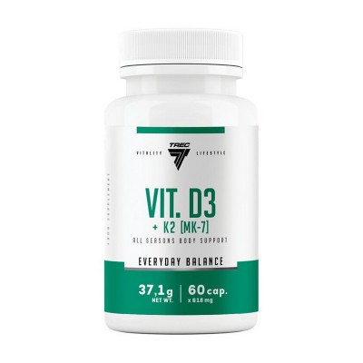 TREC nutrition Vit. D3 + K2 MK-7 (60 caps)