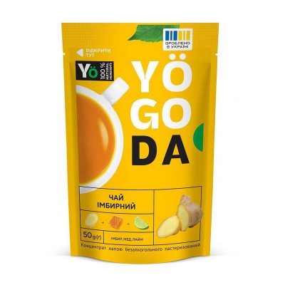 Yogoda Yogoda Tea (50 g, імбир, мед, лайм)