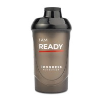 Progress Nutrition Shaker I Am Ready (600 ml, black)
