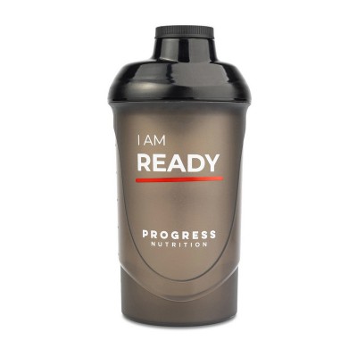 Progress Nutrition Shaker I Am Ready (600 ml, black)