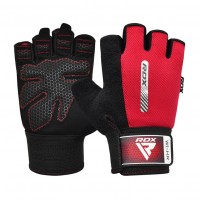 RDX RDX W1 Half Gloves Red (XL size)