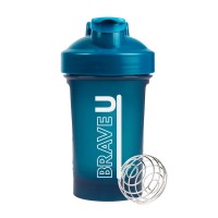 Brave U Shaker With Metal Ball (400 ml, blue)