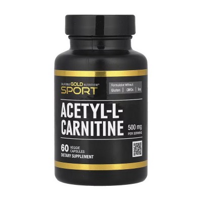 California Gold Nutrition Acetyl-L-Carnitine 500 mg (60 veg caps)