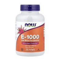 NOW E-1000 with Mixed Tocopherols (100 softgels)
