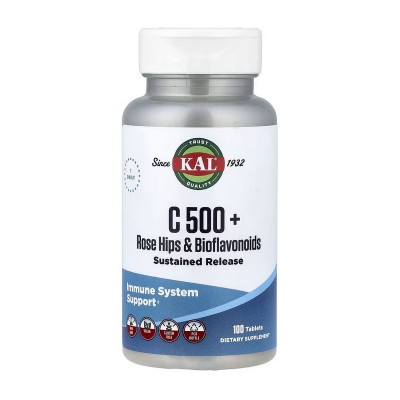 KAL C 500 + rose hips & bioflavonoids (100 tab)