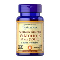 Puritan's Pride Vitamin E 67 mg natural (100 IU) alpha tocopheryl (100 softgels)
