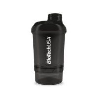 BioTech Shaker Wave Mini + 2 in 1 (300 ml, Black) BioTech Shaker Wave Mini + 2 in 1 (300 ml, Black)