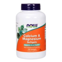 NOW Calcium & Magnesium Softgels (120 softgels)