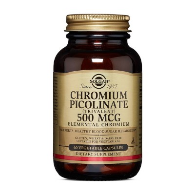 Solgar Chromium Picolinate 500 mcg (60 veg caps)