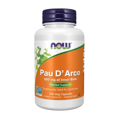 Pau D'Arco 500 mg of Inner Bark (100 veg caps)