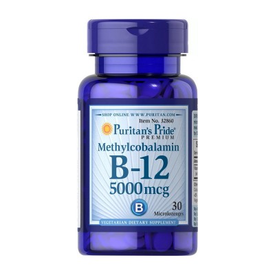 Puritan's Pride B-12 5000 mcg Methylcobalamin (30 microlozengels)