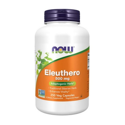 NOW Eleuthero 500 mg (250 veg caps)