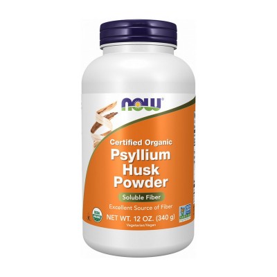NOW Psyllium Husk Organic Powder (340 g)