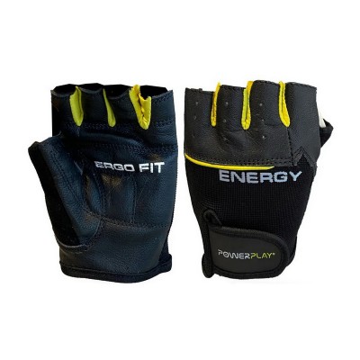 PowerPlay Fitness Gloves Black-Yellow (M size)