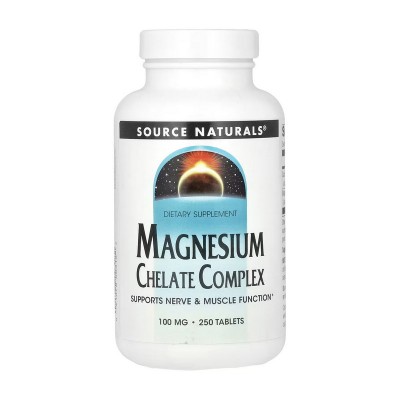 Source Naturals Magnesium Chelate Complex (250 tab)