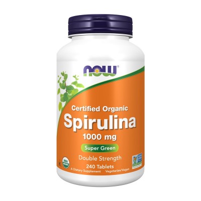 NOW Spirulina 1000 mg certified organic (240 tabs)