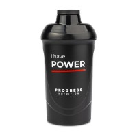 Progress Nutrition Shaker I Have Power (600 ml, black)