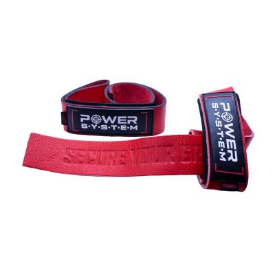 Power System Lifting Leather Straps 3320 Red