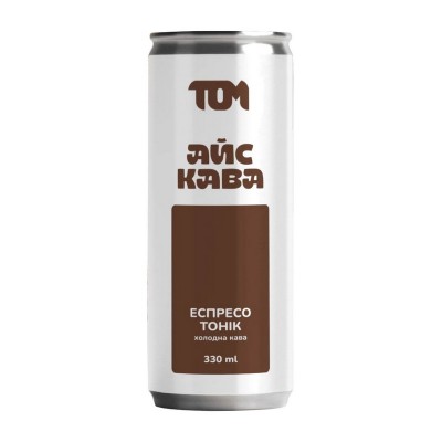 TOM peanut butter Айс Кава (330 ml, еспресо тонік)