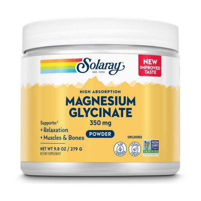 Solaray Magnesium Glycinate 350 mg (279 g) Solaray Magnesium Glycinate 350 mg (279 g)