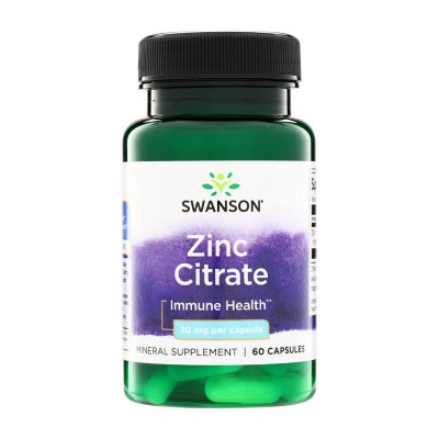 Swanson Zinc Citrate 30 mg (60 caps)
