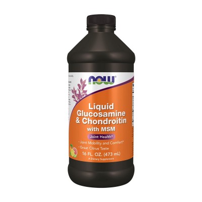 NOW Liquid Glucosamine & Chondroitin with MSM (473 ml)