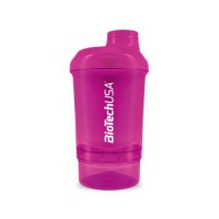 BioTech Shaker Wave Mini + 2 in 1 (300 ml, Magic Magenta)