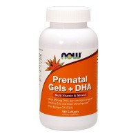 NOW Prenatal Gels + DHA (180 softgels)