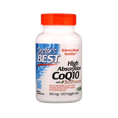 Doctor's BEST High Absorption CoQ10 100 mg with BioPerine (120 veg caps) Doctor's BEST High Absorption CoQ10 100 mg with BioPerine (120 veg caps)