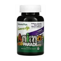 Natures Plus Animal Parade Children's Multi-vitamin & Mineral (90 animal-shaped tabs, grape)
