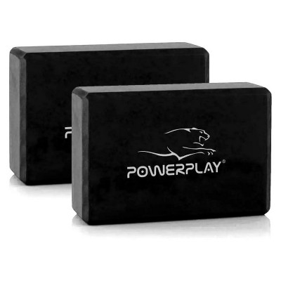 PowerPlay Yoga Brick PP4006 (2 bricks, black)