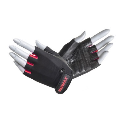 Mad Max Rainbow Workout Gloves Black/Rubine Red MFG-251 (L size)