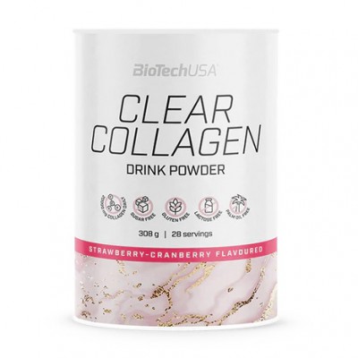 BioTech Clear Collagen (350 g, strawberry - cranberry)