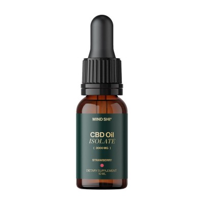 Mind Shi CBD Oil Isolate 3000 mg (10 ml, strawberry) Mind Shi CBD Oil Isolate 3000 mg (10 ml, strawberry)