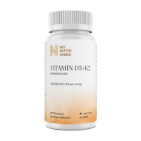 My Nutri Week Vitamin D3+K2 1000 IU (50 mcg) (120 caps)