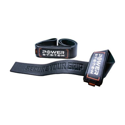 Power System Lifting Leather Straps 3320 Black
