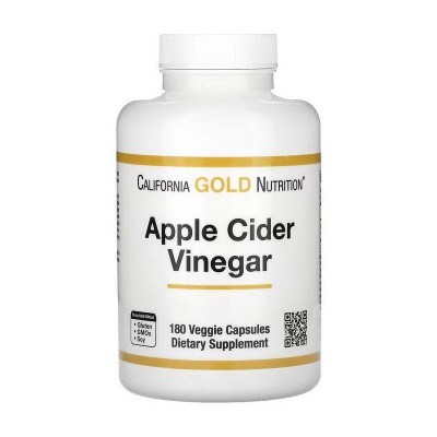 California Gold Nutrition Apple Cider Vinegar (180 veg caps)