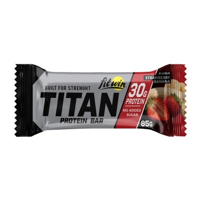 FitWin Titan Protein Bar (85 g, strawberry banana)