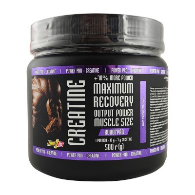 Power Pro Creatine Maximum Recovery with flavour (500 g, виноград)