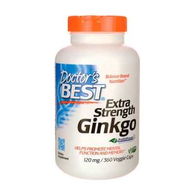Doctor's BEST Extra Strength Ginkgo 120 mg (360 caps) Doctor's BEST Extra Strength Ginkgo 120 mg (360 caps)